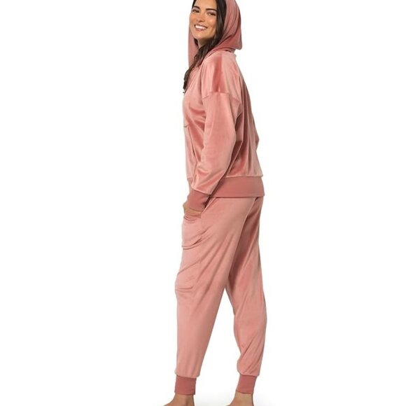 NWoT Felina Women's Velour Full Zip HOODIE ONLY Pink Size XXL $40 11HL421 - Picture 2 of 3